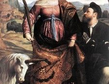 MORETTO da Brescia St Justina With The Unicorn. ,  