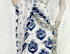 bakst helene de sparte costume-for-ida-rubinstein-as-helene. , 