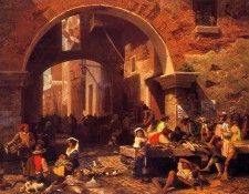 Bierstadt Albert The Portico of Octavia. , 