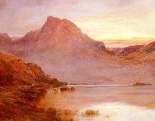 Breanski Alfred de The Evening Glow  Near Arrochar. Breanski,  