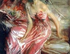 Lady in Rose. Boldini, 