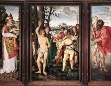 BALDUNG GRIEN Hans St Sebastian Altarpiece.  Grien, 