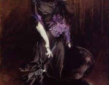 Portrait of the Marchesa Luisa Casati with a Greyhound 1908. Boldini, 