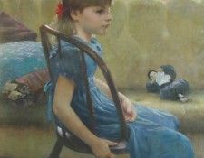 Girl in Blue Dress. ,  R