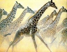 Safari 04 Giraffe Robert Bateman sqs. Bateman, 