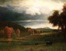 Bierstadt Albert Autumn Landscape The Catskills. , 