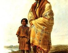 Tna 0016 Dacota Woman and Assiniboin Child KarlBodmer, 1833 sqs. , 