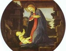 Alessandro Botticelli - The Virgin Adoring the Child. , Alessandro