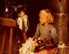 Bail Joseph La Petite Fille Au Chaudron. , 