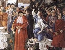 Botticelli The Temptation of Christ detail 3. , Alessandro