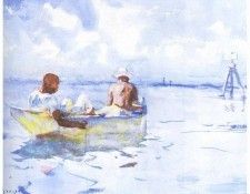 fl art011 souvenir-in-florida(frank weston benson)1934.   