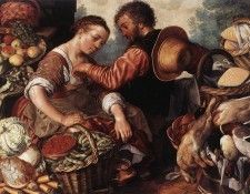 BEUCKELAER Joachim Woman Selling Vegetables. Beuckelaer 