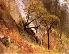 Bierstadt Albert Landscape Study Yosemite California. , 