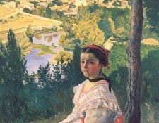 Bazille View of the Village. , 