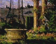 Beckwith James Carroll In the Gardens of the Villa Palmieri. ,  