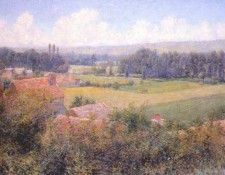 breck in the seine valley (giverny landscape) c1890. , 