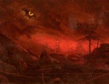 Ralph Albert Blakelock Forest Fire. Blakelock,  