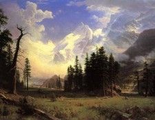 Bierstadt Albert The Morteratsch Glacier Upper Engadine Valley Pontresina. , 
