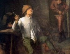 Brouwer Adriaen The smoker Sun 2. , 