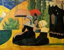 Bernard Emile Breton girls Sun. , 