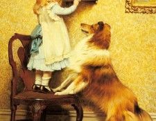 Barber Charles Burton A Little Girl And Her Sheltie. ,  