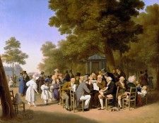 Politicians in the Tuileries Gardens, 1832. ,  