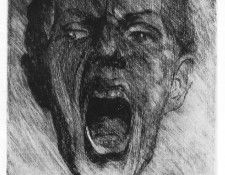 Beckmann,Max Selbstbildnis, 1901, 21.8x14.3 cm, Private coll. , 