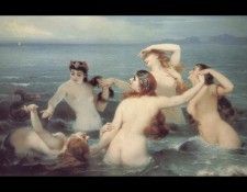 Mermaids Frolicking in the Sea. Boutibonne,  