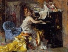 Woman at a Piano 1871 79. Boldini, 