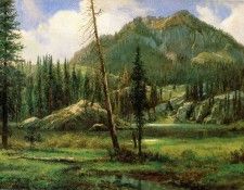 Bierstadt Albert Sierra Nevada Mountains. , 