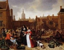 Beest van Sybrand Vegetable market Sun. Beest, 