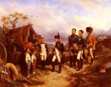 Bellange Joseph Louis Hippolyte Napoleon Et Le Petit Messager. ,   