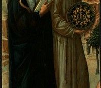 BELLINI,J. SAINT ANTHONY ABBOT AND SAINT BERNARDINO OF SIENA. , 