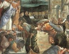 Botticelli The Punishment of Korah detail 2. , Alessandro