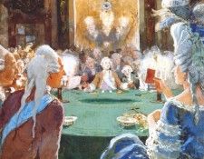 benois the countess making good her losses 1910. ,  