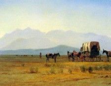 Surveyors Wagon in the Rockies. , 