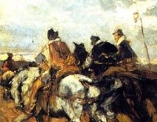 Horses and Knights. Boldini, 