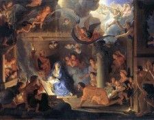 LE BRUN Charles Adoration Of The Shepherds. ,  