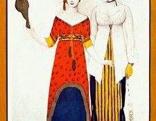 bakst fantasie sur le costume moderne 1910. , 