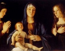 Bellini Giovanni Virgin And Child Betwwn St Catherine And St Mary. , 
