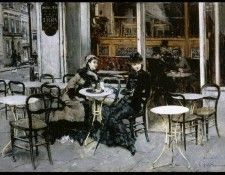 Conversazione al Caffe. Boldini, 