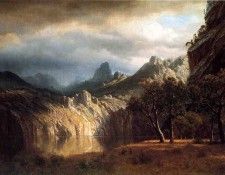 Bierstadt Albert In Western Mountains. , 