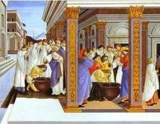 Alessandro Botticelli - Baptism of St. Zenobius and his Appointment as Bishop. , Alessandro