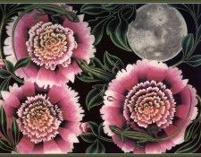 cr GaryEBachers-01-ThreePeonies&TheMoon. Bachers,  E