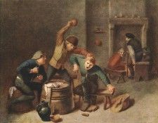 BROUWER Adriaen Brawling Peasants. , 