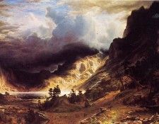Bierstadt Albert A Storm in the Rocky Mountains Mr. Rosalie. , 