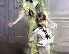 Madame Georges Hugo Jeanne Hugo and Her Son 1898. Boldini, 