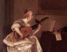 TERBORCH Gerard The Lute Player 1667. Borch,  