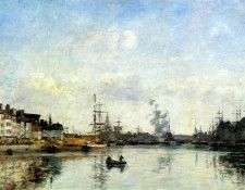 boudin dunkirk (entrance to the harbor) 1889. , 