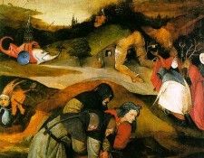 Temptation of St. Anthony, left wing of the triptych. , 